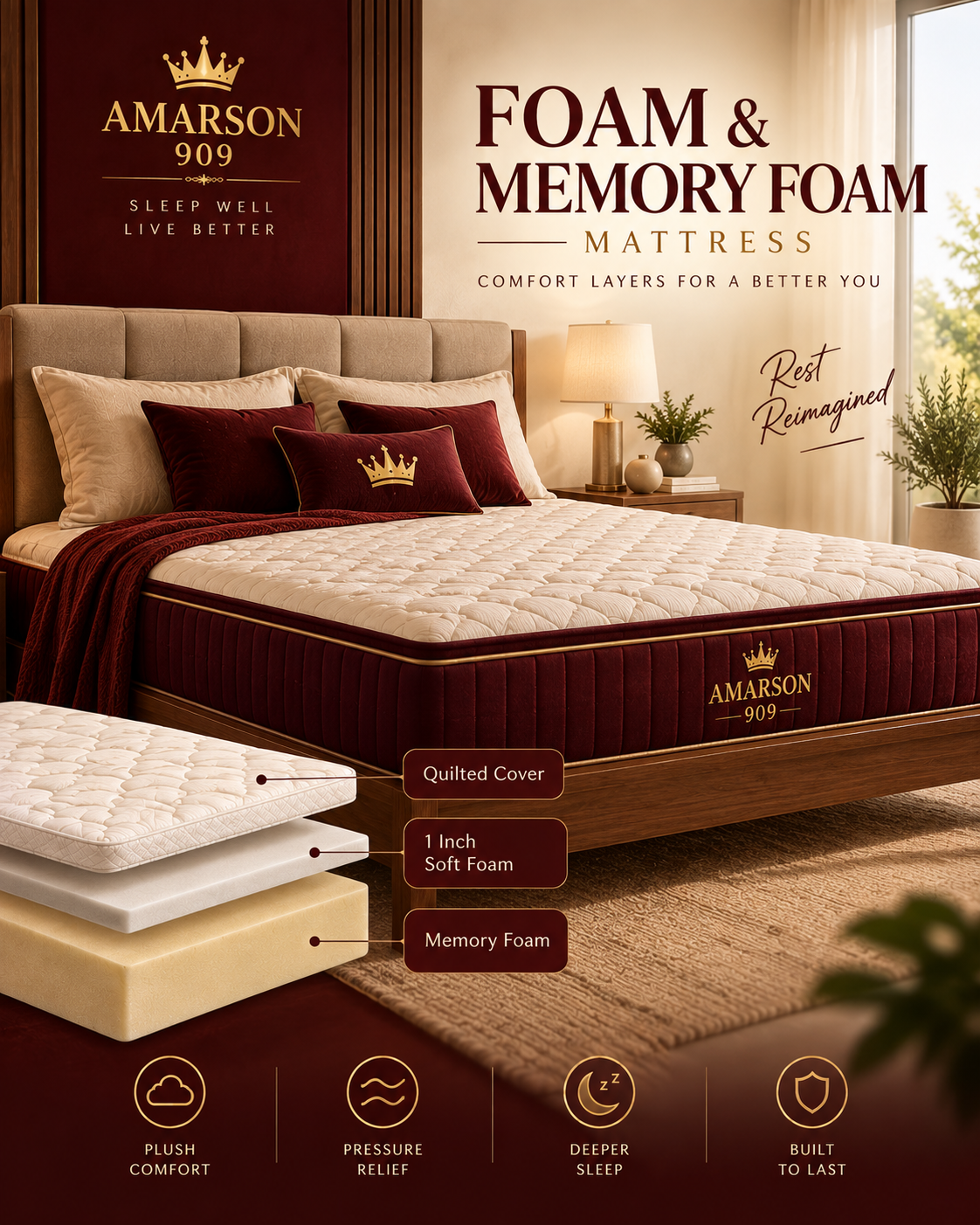 Foam & Memory foam Mattress