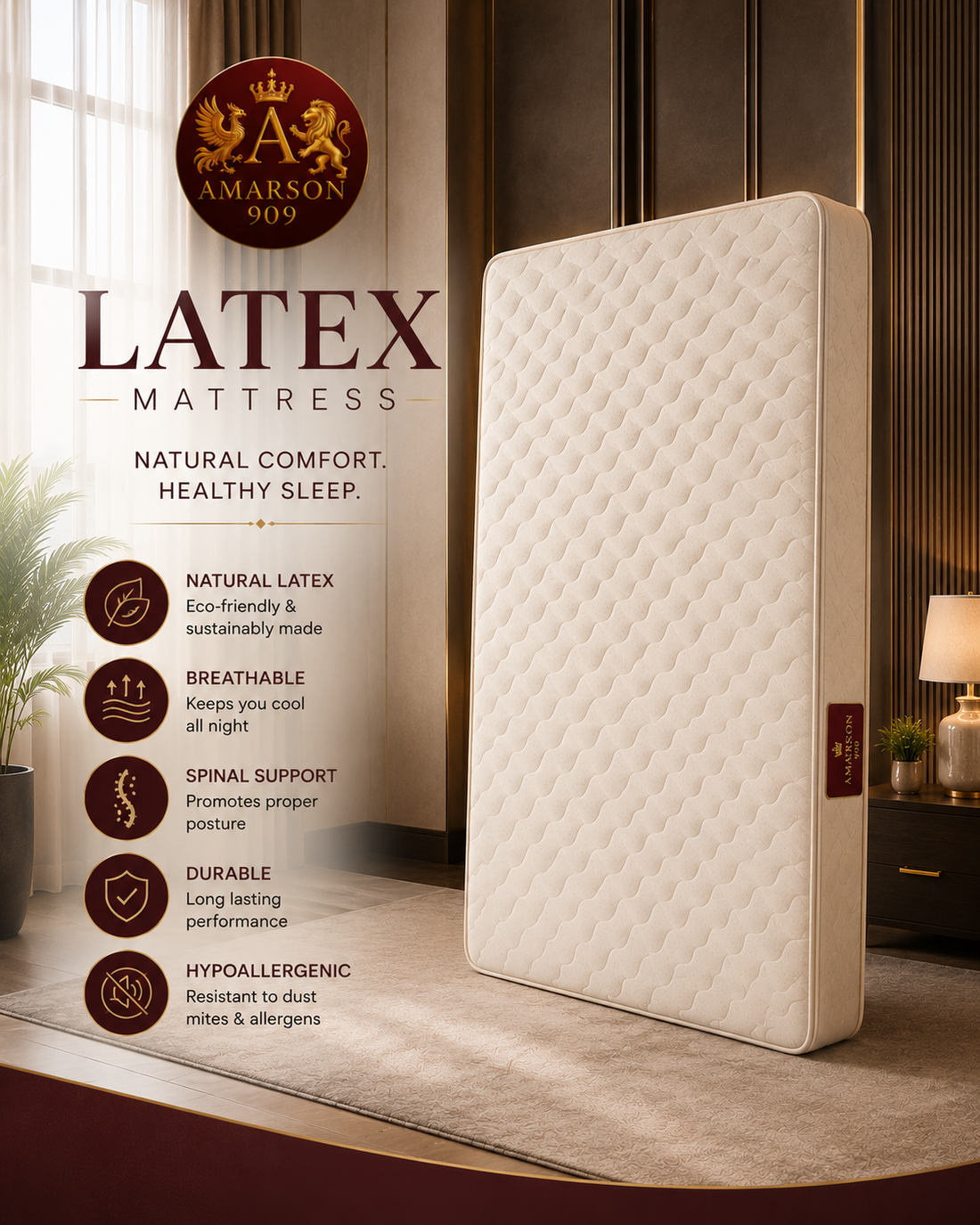 Pure Latex Foam Mattress