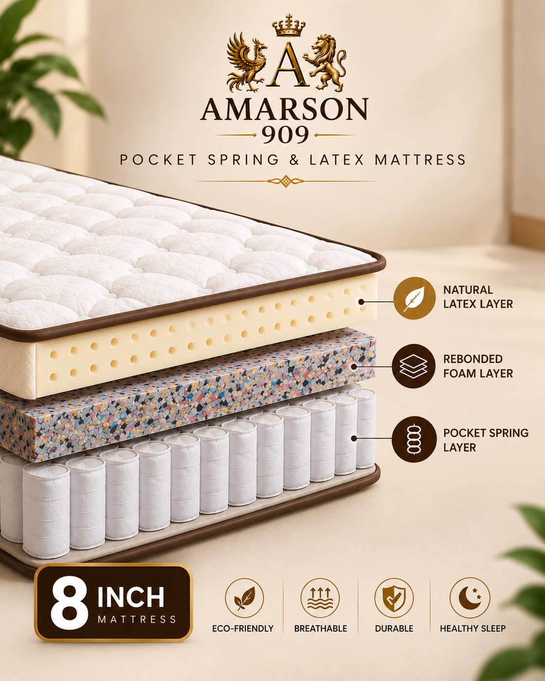 Pocket Spring & Latex Mattress