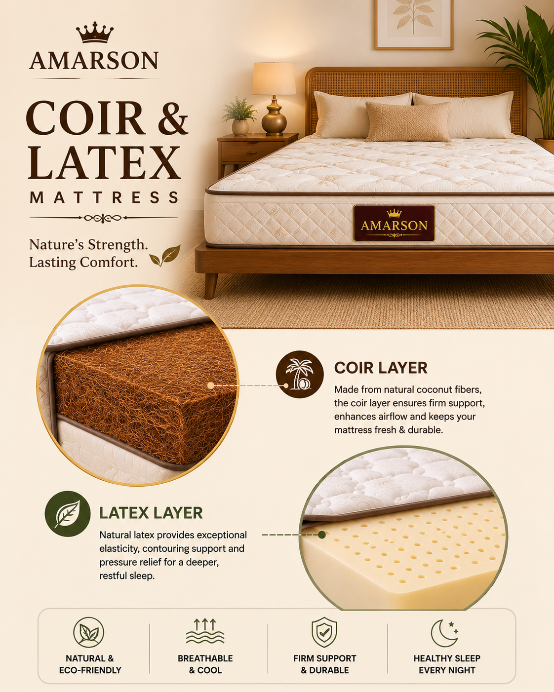Coir & Latex Mattress