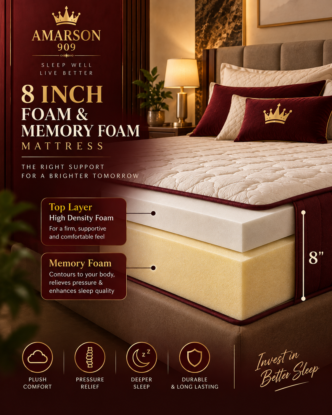 Foam & Memory foam Mattress