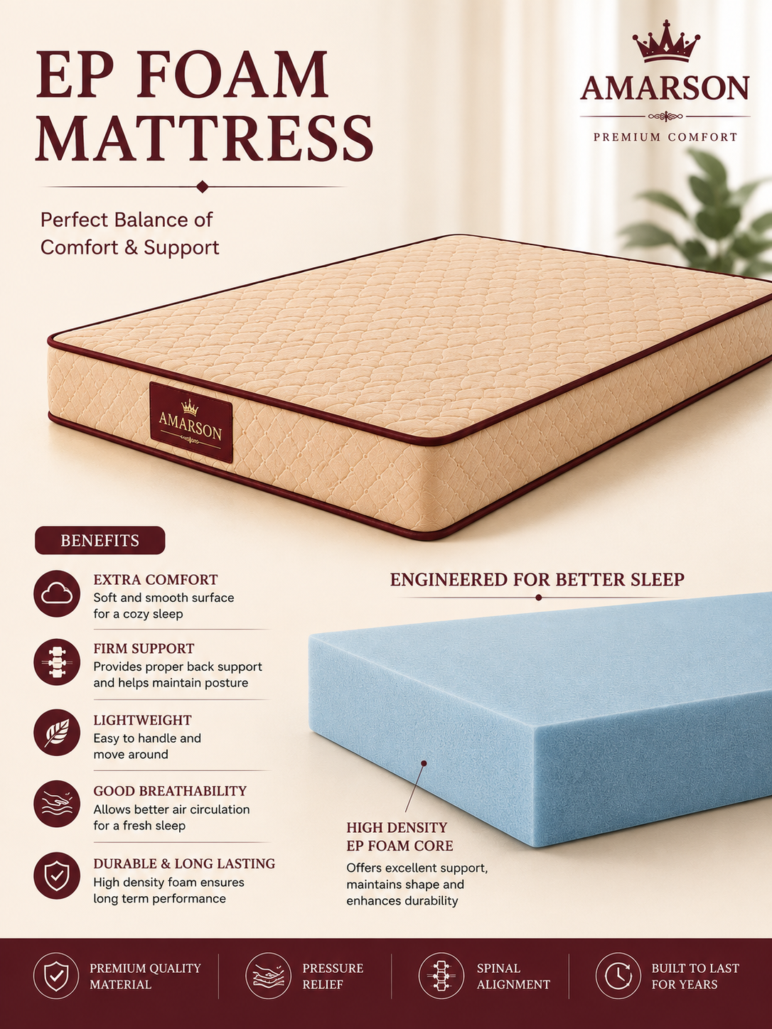 EP Foam Mattress
