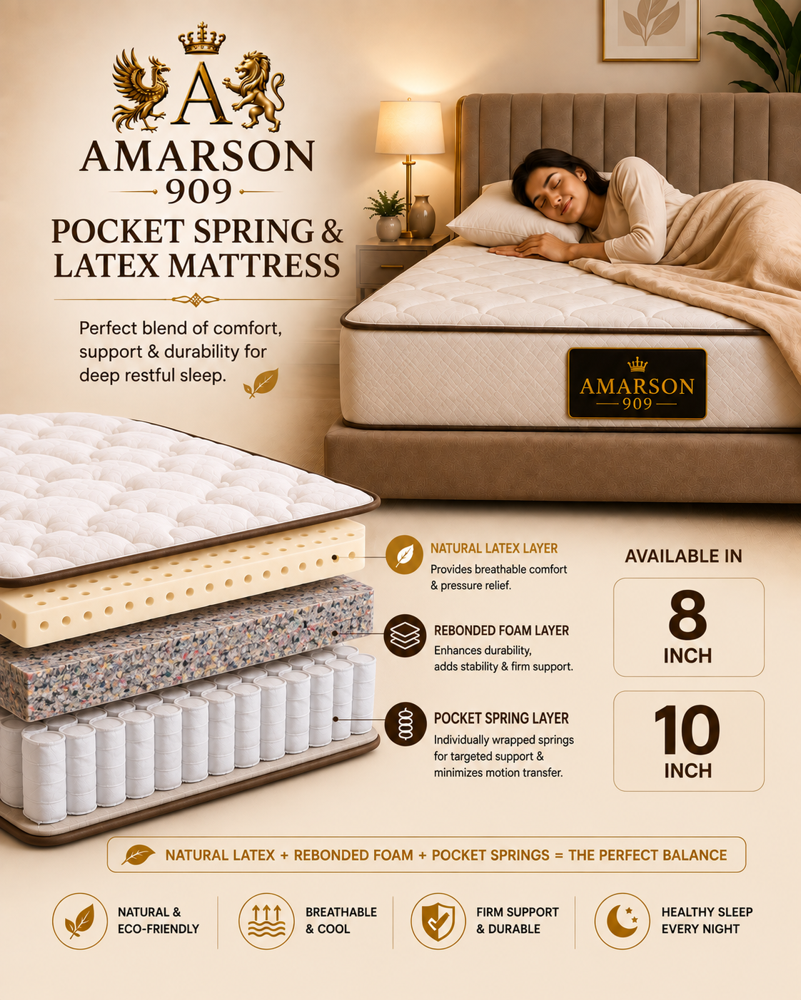 Pocket Spring & Latex Mattress