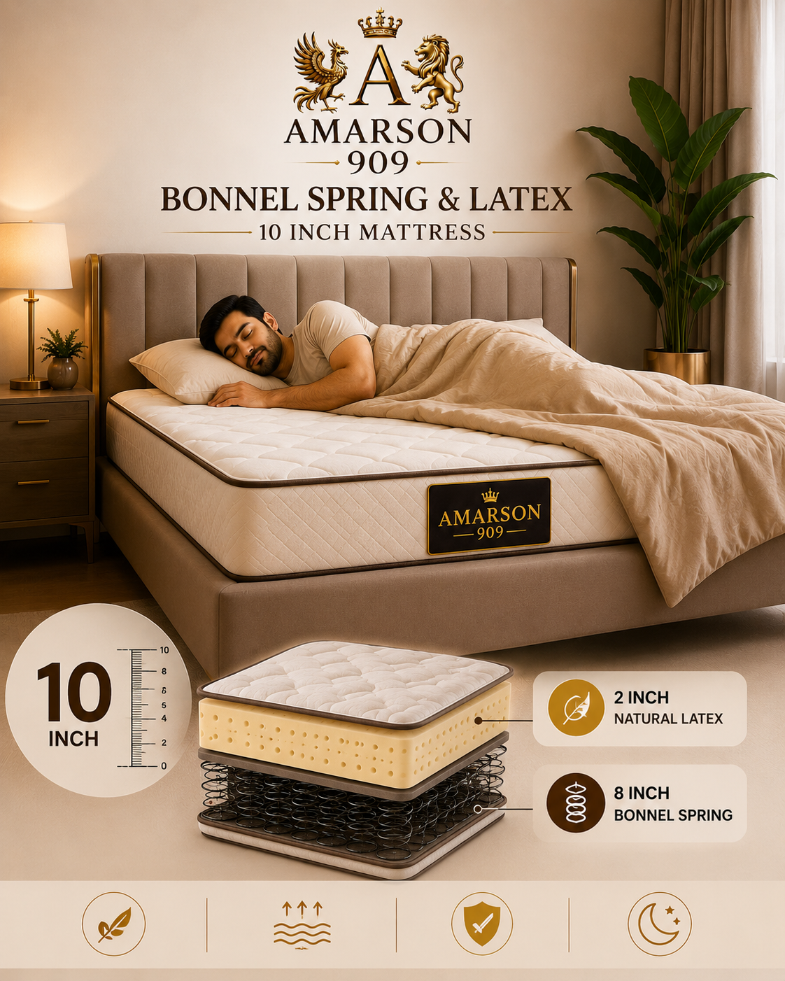 Bonnel Spring & Latex Mattress