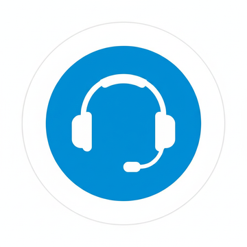 Online Support Icon White Background